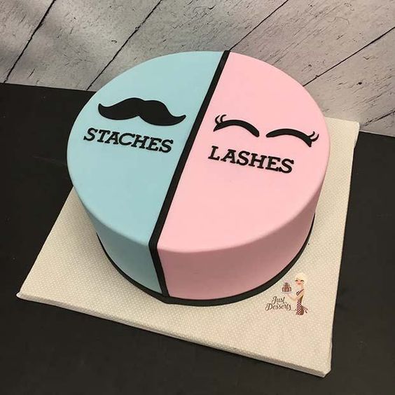 gender reveal party cake