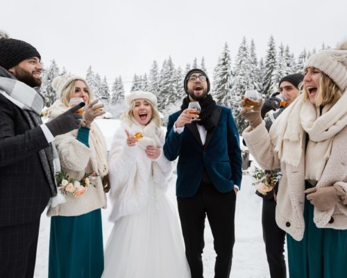 Mariage d'hiver : fugue amoureuse à la neige - les moments m - wedding planner lyon