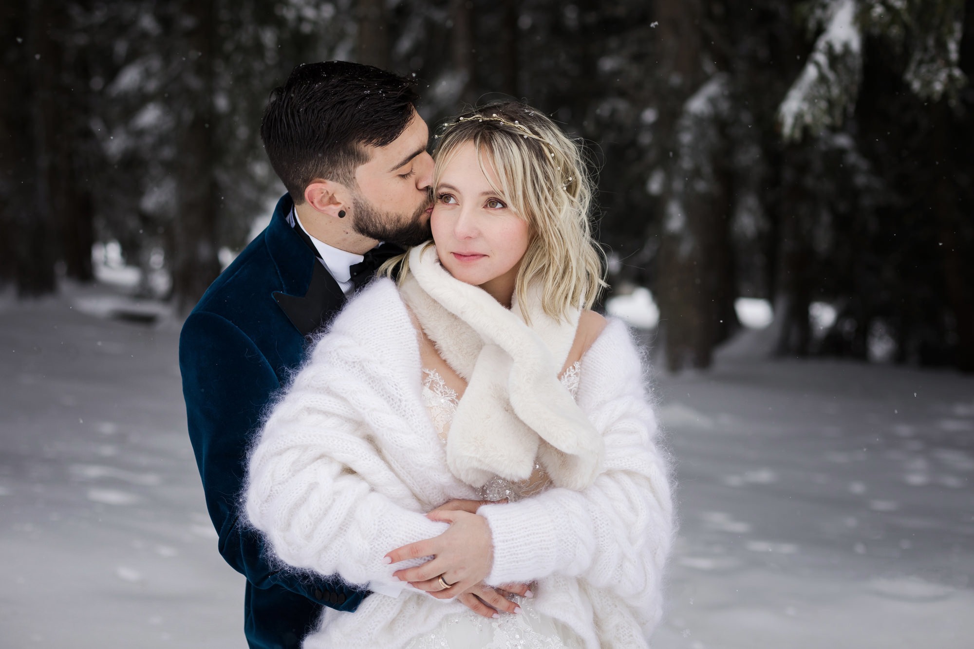 Mariage d'hiver : fugue amoureuse à la neige - les moments m - wedding planner lyon
