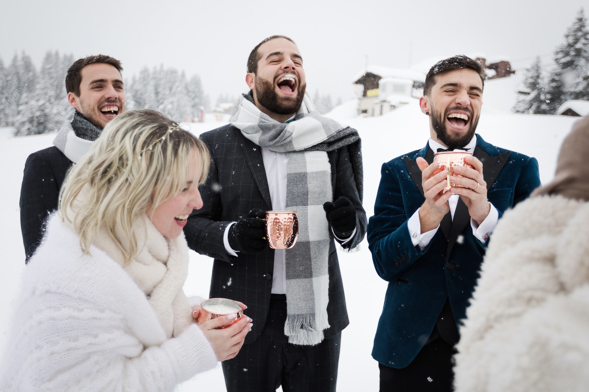 Mariage d'hiver : fugue amoureuse à la neige - les moments m - wedding planner lyon